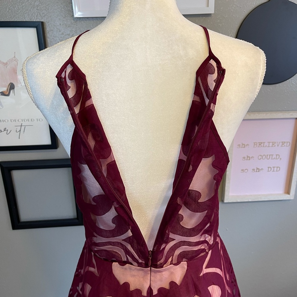 Keepsake Romantic Rebel Burnout Lace Dress L - Picture 8 of 13